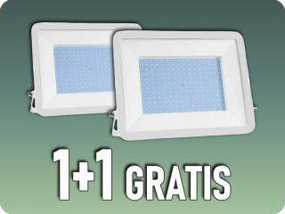 LED reflektor 300W, 26390lm, SAMSUNG Chip, PRO-S, fehér, 1+1 gratis! Hideg fehér