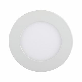 LED süllyesztett panel tápegységgel, 18W, 1400lm, kör alakú Természetes fehér