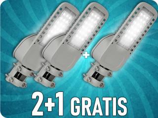 LED utcai világítás 50W, 6850lm, 120°, SAMSUNG chip, szürke, 2+1 gratis! Hideg fehér