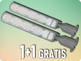 LED vonal LED közvilágítás FLAMINGO adapterrel, 100W, 10000lm, IP65, 4000K, szürke, 1+1 gratis! [203808]