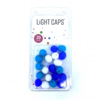LIGHT CAPS® fehér+2 kék árnyalat keverék, 20 db egy csomagban