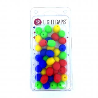 LIGHT CAPS® fehér+lila+kék+2 árnyalatú rózsaszín, 40 db egy csomagban