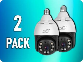 LTC forgatható IP kamera E27 foglalatban, IP65, PTZ, 5Mpix, 230V, SMART LTC VISION/2-PACK! [RTV0400101]