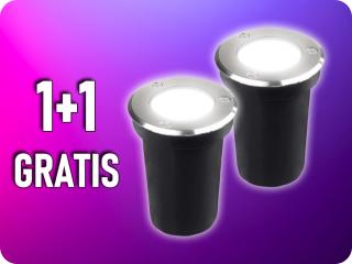 Mini Beépített lámpa GU10 izzókhoz, kerek, vízálló, IP67, 1+1 GRATIS!