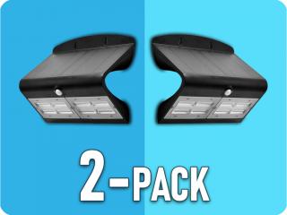 Napelemes fény mozgásérzékelővel 7W, 800lm, fekete/fehér, IP65, 4000K/2-PACK!