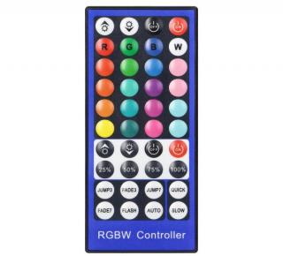 ORNO távirányító RGB+W LED szalagokhoz, infravörös, 40 gombos, 12-24V, 8A [AD-TL-6500/P40]