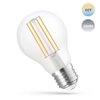SMART Retro LED izzó E27, A60, 5W, 680lm, COG, CCT, szabályozható, dimmelhető [WOJ+14418]