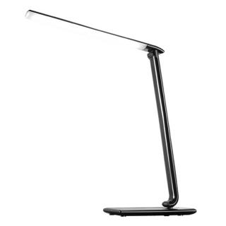 Solight LED asztali lámpa dimmelhető, 12W, választható fényhőmérséklet, USB, fekete fényű, fekete fényes [WO37-B]
