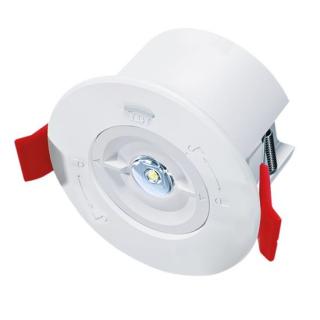 SOLIGHT LED-es vészvilágító süllyesztett lámpatest 1,5W 200LM 3h IP65 6500K, piktogramok nélkül [WO533]