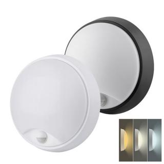 Solight LED kültéri világítás érzékelővel, CCT, 18W, 1800LM, 2in1 - fehér+fekete burkolattal [WO780-1]