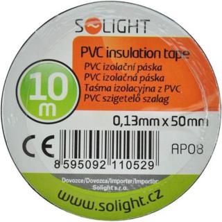 Solight szigetelőszalag, 50mmx0,13mmx10m, fekete [AP08]