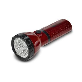 Solight újratölthető LED-es zseblámpa, dugaszolható, Pb 800mAh, 9xLED, piros-fekete [WN10]