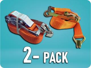 SZÍJSZÍJ RACSNIVAL, SZÍJ SZÉLESSÉGE 50MM, HOSSZA 12M, TERHELÉS 5 TONNA/2-PACK! [AKC5012]