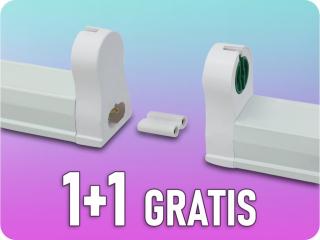 T8 csőtartó 1200mm, csatlakoztatható, 1+1 gratis! [WOJ+14306]