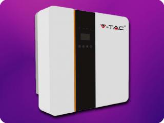 V-TAC 5kW BE/KI GRID HYBRID szolár inverter egyfázisú IP65 LCD kijelzővel