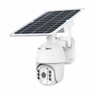 V-TAC HD Smart Solar PTZ kamera PIR-vel, WiFi-vel, 2MP, 2-utas audio, IP65, fehér (app. V-TAC Smart Light)