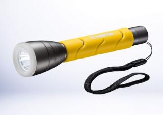 Varta LED kültéri sportzseblámpa, 2xAA, 5W, két üzemmód, 16cm [VAR18628]