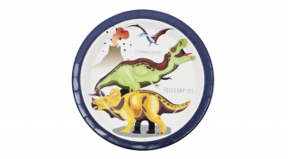 Dinoszauruszos papír tányér