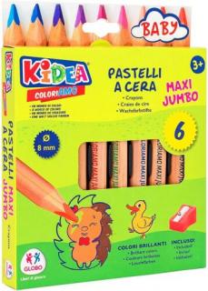 Kidea Maxi Jumbo Színes Ceruza Készlet Hegyezővel