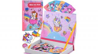 Mágneses puzzle mesés unicornisos