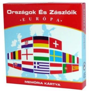 Országok És Zászlók Memória Kártyajáték: Európa