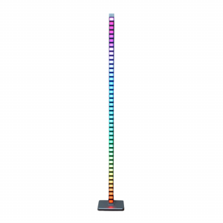 BOT Aktív álló LED lámpa zene üzemmóddal AC1 122 cm WiFi RGB Barva: Ezüst