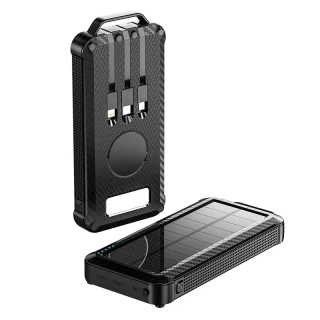 BOT Napelemes bank SP4 1 panel 10000mAh kábelekkel Barva: Zöld