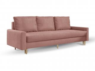BELLIS III kihúzható kanapéágy - rózsaszín