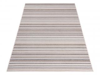 Bézs csíkos modern TROPO szőnyeg Méret: 140x200 cm
