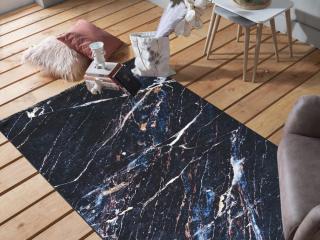 Fekete absztrakt HULST szőnyeg Méret: 160x220 cm
