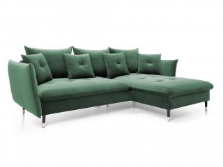 GLAM L alakú kanapé - zöld Oldal: Balos