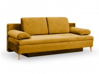 GRANDIA kihúzható kanapéágy - sárga