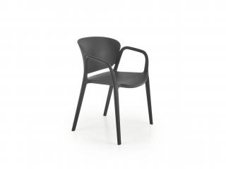 K491 műanyag kerti szék - fekete
