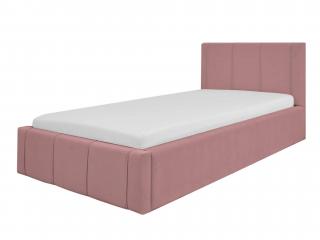 Kárpitozott FIONA gyerekágy ágyneműtartóval 90x200 - rózsaszín