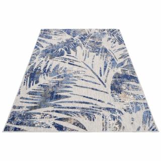 Kék FROSTY Blue pálma mintás szőnyeg Méret: 120x170 cm