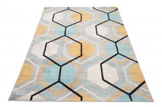Kék-szürke modern ADELIA szőnyeg Méret: 160x220 cm