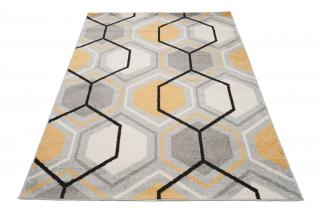 Sárga-szürke modern ADELIA szőnyeg Méret: 120x170 cm