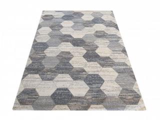 Szürke-fehér mintás modern FEEL szőnyeg Méret: 160x220 cm