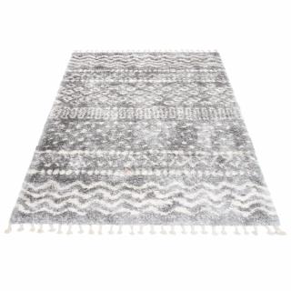Szürke skandináv ONTARY shaggy szőnyeg Méret: 120x170 cm