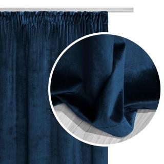 VELVET sötétítő függöny 140x270 - kék