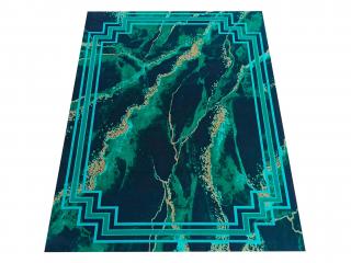 Zöld márványos HORAMA szőnyeg Méret: 120x180 cm