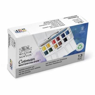 Akvarell festék készlet 12 db-os félszilke Winsor & Newton