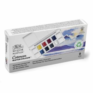 Akvarell festék készlet 8 db-os félszilke - égbolt készlet Winsor & Newton