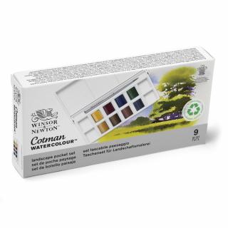 Akvarell festék készlet 8 db-os félszilke - tájkép készlet Winsor & Newton