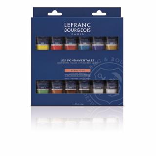 Alap akrilfesték készlet 12x20 ml Lefranc Bourgeois
