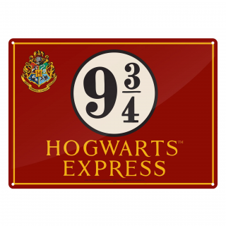 Bádogtábla Harry Potter - Roxfort Expressz 21 x 15 cm