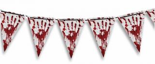 Banner zászlók - Halloween véres kézlenyomat 300 cm