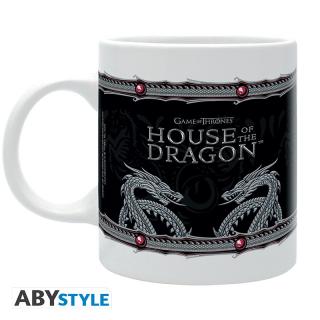 Bögre House of Dragon - Sárkányok háza-ezüst sárkány 320 ml