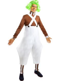 Férfi jelmez Charlie és a csokigyár - Oompa Loompa Méret - felnőtt: M
