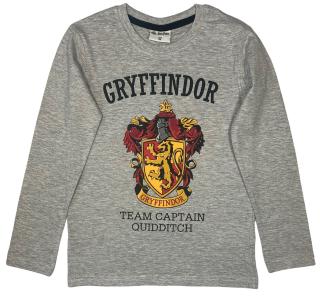 Fiú hosszú ujjú póló - Harry Potter Griffendél szürke Méret - gyermek: 140